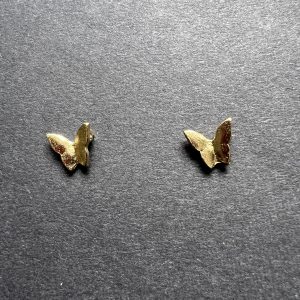 Gold Plated butterfly stud earrings