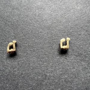 Musical notes gold plated earrings