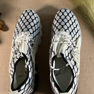 Men's Smart Walking Shoes Black and White Style size47