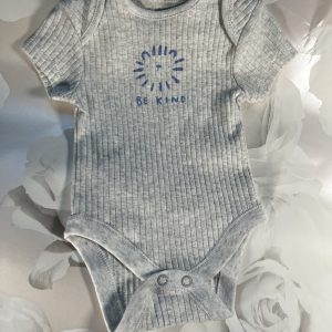 Grey Baby Vest 0-1month