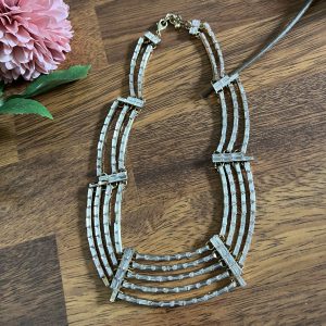 Silver Plated Gemstone vintage Necklace