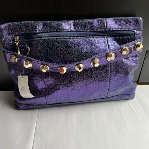 Ladies Evening Bag Purple colour with strap