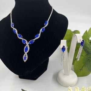 Beautiful Design Necklace and Earrings set for that special someone set with gemstones