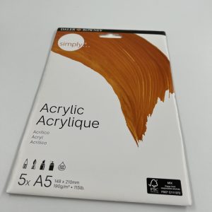 5xA5 Acrylic Paper White