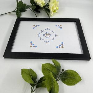 Black Frame with Mosaic Design