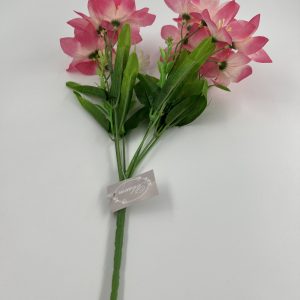 Pink artifical lilies