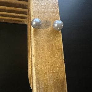 Light blue stud earrings