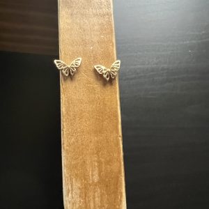 Gold plated butterfly earrings