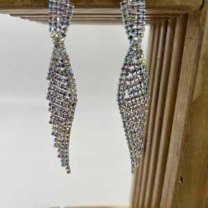 Rhinestone dangle drop earrings