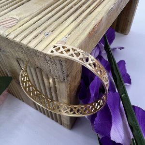 Gold plated with decorative design