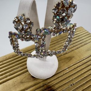 Multicoloured gemstone vintage style earrings