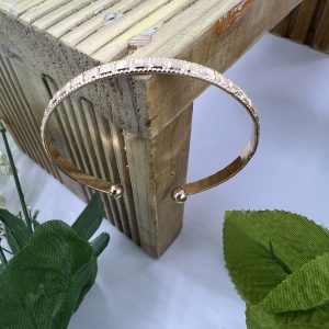 Square design Gold plated Bangle