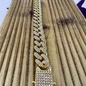 Diamanté gold plated bracelet