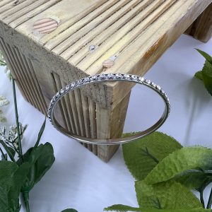 Gemstone silver plated bracelet