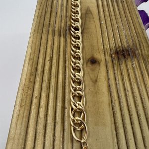 Link chain gold plated bracelet