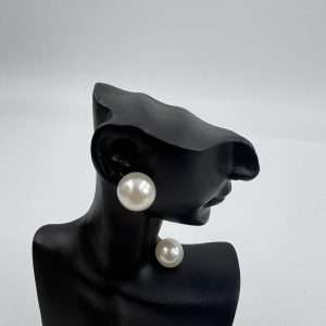 Faux pearl stud earrings