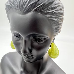 Striking earrings distinctive shape