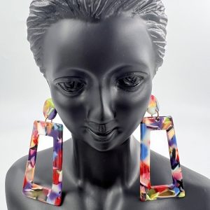 Acrylic Dangle colourful earrings
