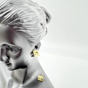 Letter G stud earrings