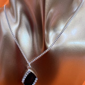 9inch necklace pendant fashion jewellery colour silver