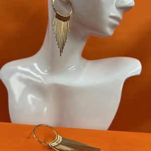 Large dangle drop earrings