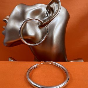 Large hoop earrings