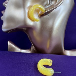 Acrylic chunky vintage style earrings