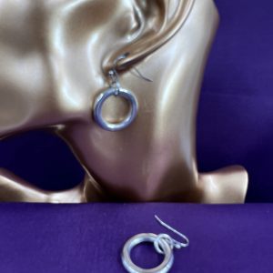 Hoop earrings colour silver