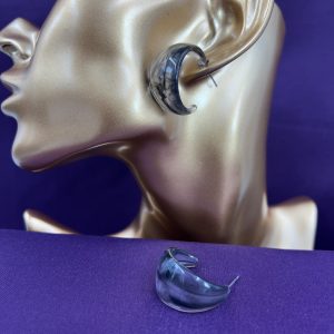 Chunky acrylic hoop style earrings