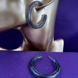 Acrylic large hoop earrings large
