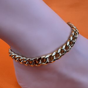 Chunky curb link anklet