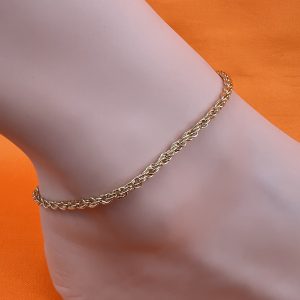 Delicate rope style anklet