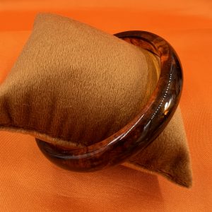 Acrylic bangle colour amber waves design