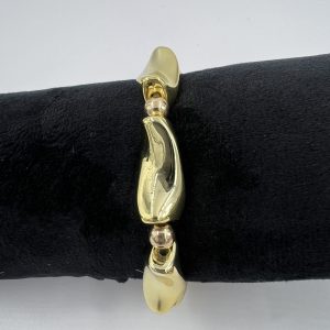 Wavy style bracelet with small beads