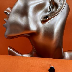 Stud earrings heart shaped