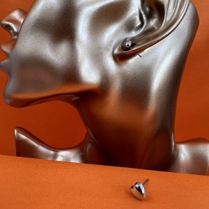 Heart shaped stud earrings