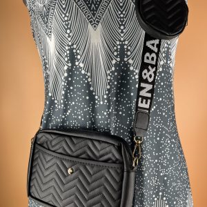 Cross body shoulder bag with purse