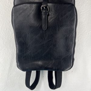 Square back pack faux leather