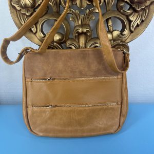 Tan crossbody shoulder bag