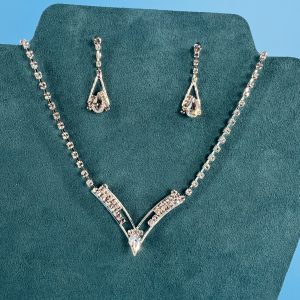Necklace and Earring set Vshaped