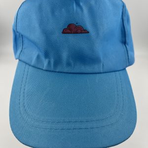 Light blue baseball cap with design