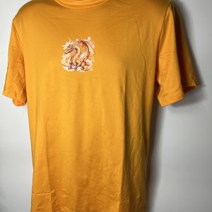 Mustard T shirt with dragon design