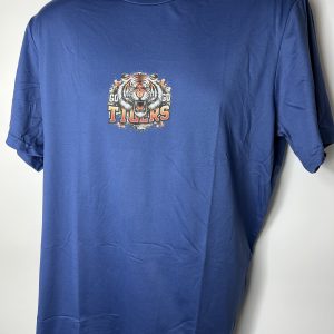 Blue T Shirt with tiger design