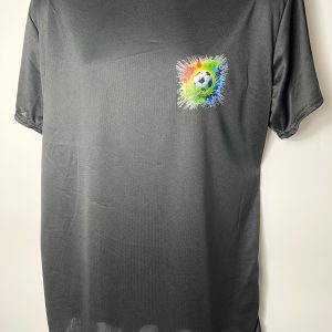 Black T Shirt with football design