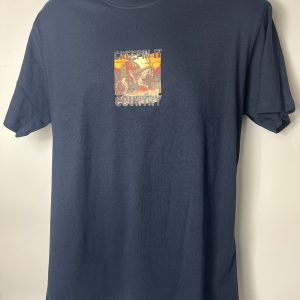 Blue T shirt with design large