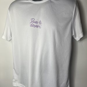 birdseye mesh holey texture small white t shirt sportswear polyester