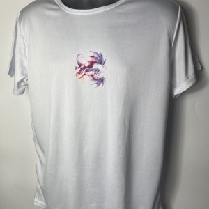 100% polyester texture surface birdseye mesh white t shirt 4.75