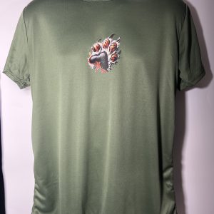olive green large t shirt brings a more rugged beast energy