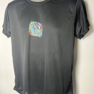 goalkeeper glove graphic t shirt small the sleek black t shirt  5.45
