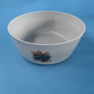 Small tin plastic snack bowl